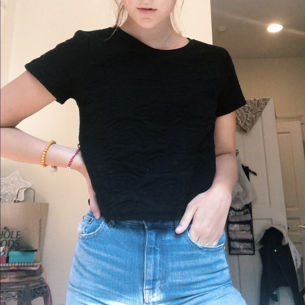 Rose textured shirt